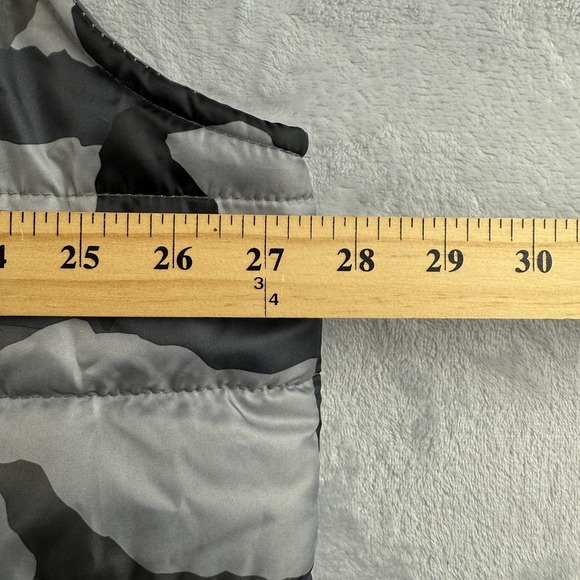 Ecko Unltd Vest Mens 2XL Gray Camo Hooded Puffer Quilted Zip Sleeveless Jacket - Picture 8 of 10